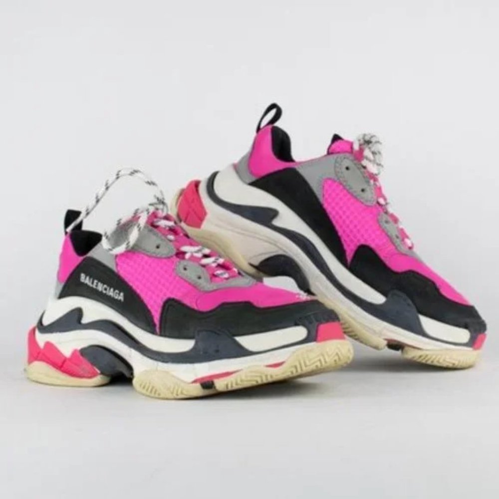 Balenciaga Triple S Pink Sneakers - Picture 6 of 11